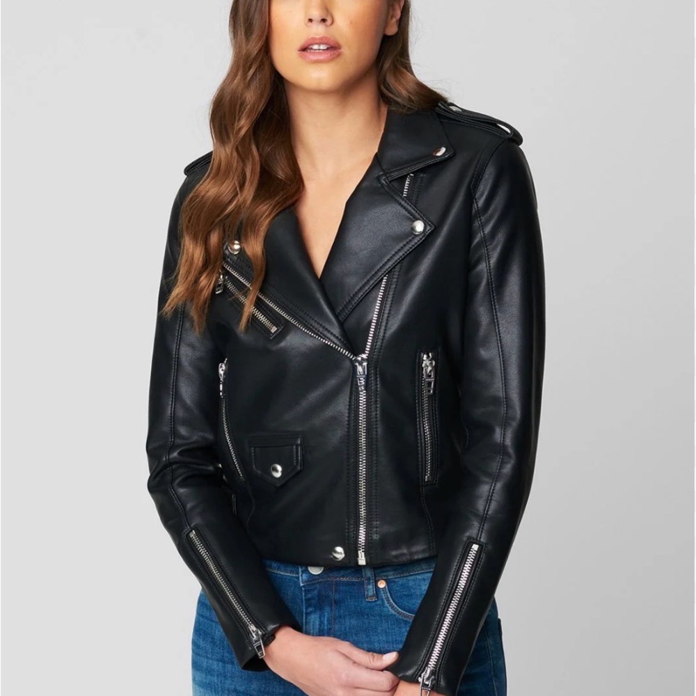 BLANK NYC Women's Black Vegan Leather Jacket